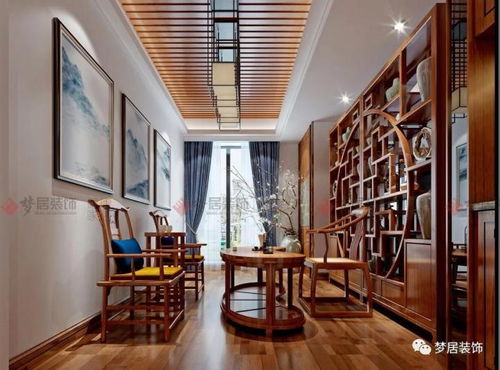 中山夢居裝飾255平中式風裝修案例，感受中式雅致家居之美